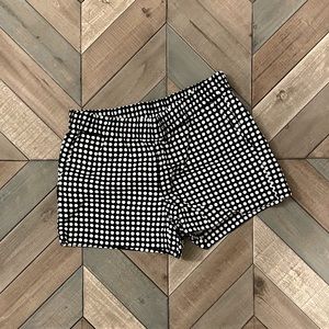 Jcrew factory polka dot pull on shorts with pockets